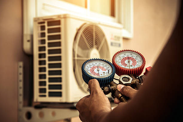 Professional Air Conditioning Service technician working in Batesburg, SC